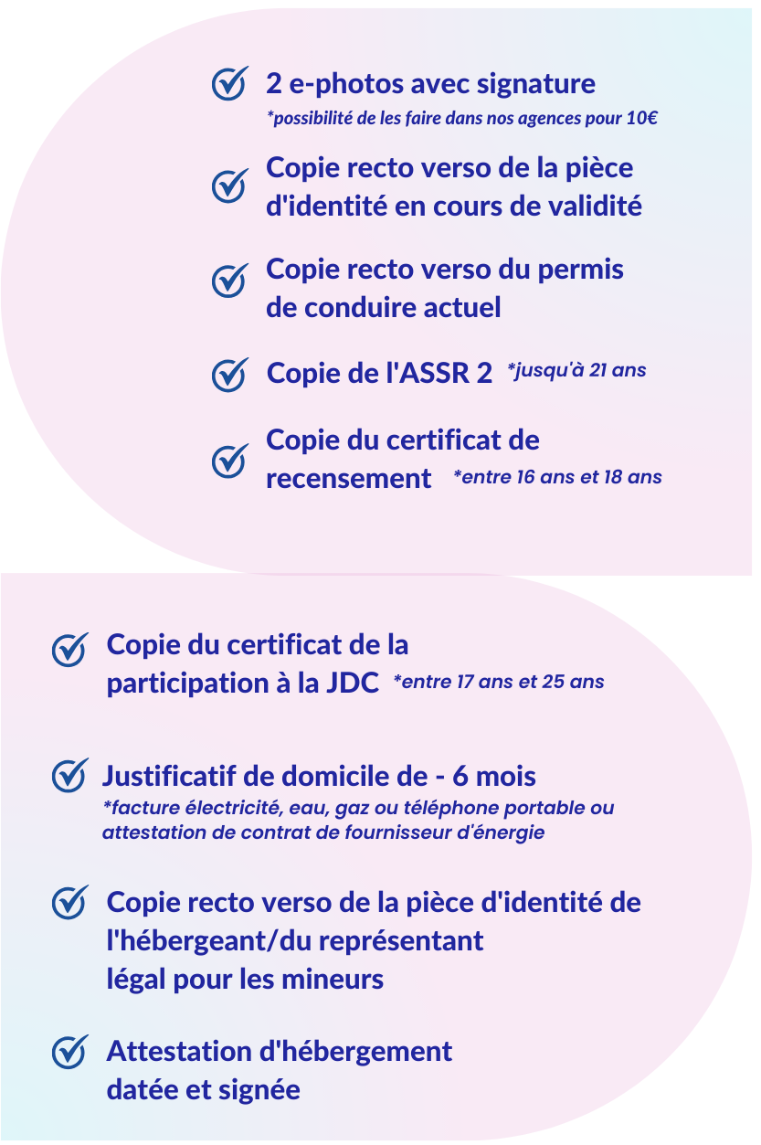 documents a fournir site internet